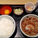 そばいち - 料理写真:朝定温・生たまご:490円