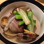 二枚貝の酒蒸し