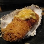季楽酒場 おっきゃがり - 牡蠣フライはカダイフ仕上げ