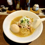 츠쿠바라멘 오니모노가타리 - 닭고기와 물(진한 맛) 계란 추가