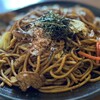 ダフネ珈琲館 - 陶板焼きそば風スパゲッティ、何となくSpaghetti alla Marco Polo