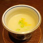 銀座 吉本 - ほたて茶碗蒸し 蕪すり流し仕立て