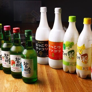 ビールから韓国酒まで幅広くご用意！