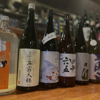 国産に特化したお酒を50種類以上ご用意