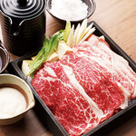 大衆すき焼き北斗 - 【並】黒毛和牛バラ＆阿波黒牛上質肉