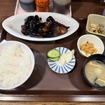 かあちゃん - なす味噌定食