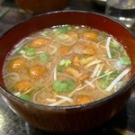 大衆料理　川治 - なめこ味噌汁