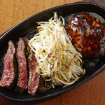 牛タンバル ぶりあん  - ランチ限定のＳＥＴ　ステーキ＆バーグＳＥＴは￥１０００