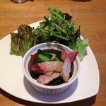 ユイミカフェ - ランチ前菜です【2015年1月昼】