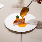 SEZANNE - CHARCOAL GRILLED KINKI FROM ABASHIRI WITH SAFFRON FROM SAGA PREFECTURE