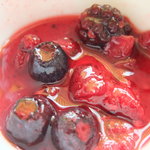 ヒポポパパ - ワッフルに付くミックスベリー