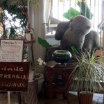 入り口でムーミンがお出迎え