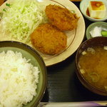 たなかや食事処 - コロッケ定食