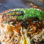 台付そば肉玉油大盛（一味を振りました）