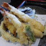 谷津家 - <'15/01/24>海老穴子天ぷら定食（季節ご飯）￥１４９０