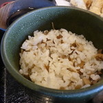 谷津家 - <'15/01/24>海老穴子天ぷら定食（季節ご飯）￥１４９０