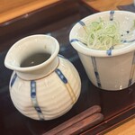 蕎麦うらやす信や - そばつゆと薬味