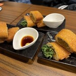 和と鉄板 アオニサイ - 自家製キーマカレーパン。