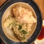 Hamayaki Kaisen Izakaya Daishou Suisan - 白子天
                        ふんわり、初めて食べましたね。