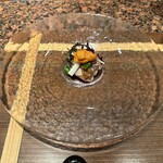 肉割烹 肉かぶく - 胡麻が香る本マグロの漬け