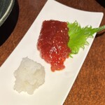 集合郎 - 燻製筋子　普通の筋子に見えますが文字通り燻製香がいたします。