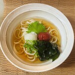 美味肴処Nori - 紀州大玉梅とワカメうどん