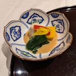 北新地 湯木 - 今日の絶品、炊合わせ