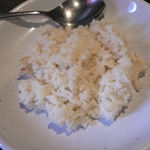 gopのアナグラ - 鶏がらスープで炊いた特製ライス（小ライスとしてサービスで頂きました）