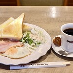 珈琲元年 - 料理写真:ベーコンエッグモーニング
