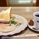 珈琲元年 - ベーコンエッグモーニング