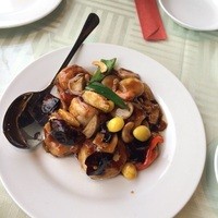 涵梅舫 銀座店 - 大海老の唐辛子炒め