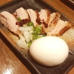 らぁめん シフク - トッピングチャーシュー＆味付玉子200円