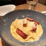 344861784 - 厚切りベーコンのカルボナーラ