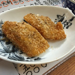 さきと - お通し①ヒラメの揚げ物 2015.01