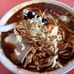 ラーメンハウス三平 - ちーずカレーラーメン 1,180円、大盛 120円(税込)﻿ トッピング月見 100円(税込)