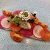 サンセリテ - ◉ 前菜
　・伊勢ブリの生ハム おろし大根の
　　　ラヴィゴットサワークリーム