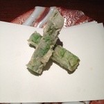 天ぷら 元吉 - h27.1 メキシコ産のアスパラガス