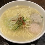 麺屋海神 - 麺大盛りです。