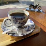 エルエー珈琲店 - マンデリン、カップ&ソーサーはウエッジウッド