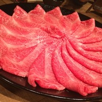 炭火焼肉 なかはら - 悶絶コースのしゃぶしゃぶの美しさは相変わらず。