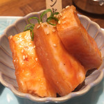 和牛 まつした - ミノサンド（1200円）。