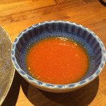 和牛 まつした - 酸味の効いたタレで。