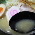 ラーメン人生JET - 鶏煮込みそば＋ダブル スープとろっとろ。