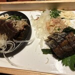 高知藁焼き 屋台餃子 土佐宿毛マーケット - 【藁焼き】　３　鰹の藁焼き盛り合わせ
