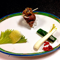 竹乃家 - 会席料理「桐」（6,500円：税・サービス料別）から、前菜。写真撮る前に一部食してしまいました(；´∀｀)。