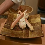 鮨 やすみつ - 越前蟹あし