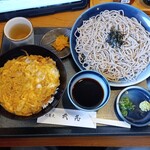 手打そば 武蔵 - 料理写真:親子重セット