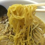 ラーメン専門店 胡桃 - 【2014年07月】特製くるみラーメン味噌の麺アップ。