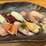 鮨処藤 - ■本日の注文～藤さんのお勧め10貫