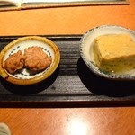 酒とそば まるき - ２０１５年１月２４日のお通し